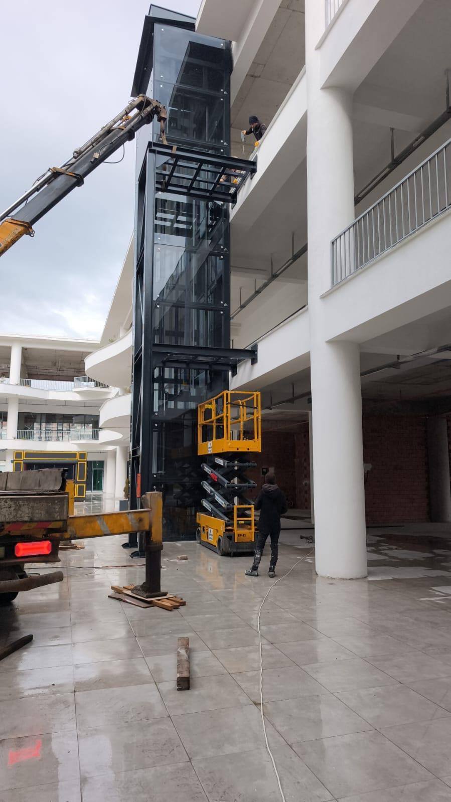 Zorlu AVM Asansör Çeliği Yapımı